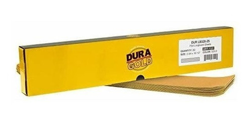 20 Lijas Longboard Dura-gold 7cm X 42cm Grano 320