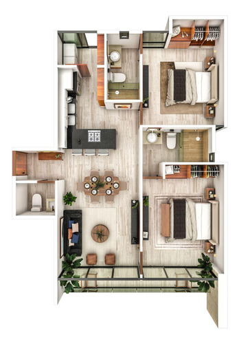 Departamentos En Venta En Mérida, Yucatán De 1 Y 2 Recámaras.