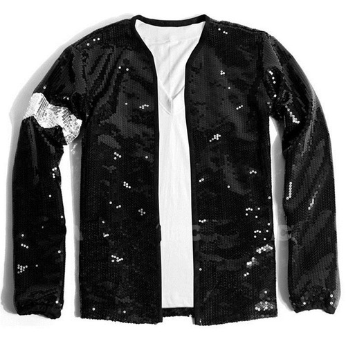 Fantasia Conjunto Jaqueta E Luva Brilhante Michael Jackson