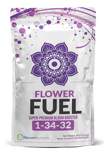 Fertilizante Para Flores, Modelo Flower Fuel, 1-34-32, 8.8 O