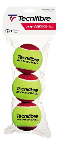 Tecnifibre My New Ball - Pelota de Tenis - 3 Pelotas