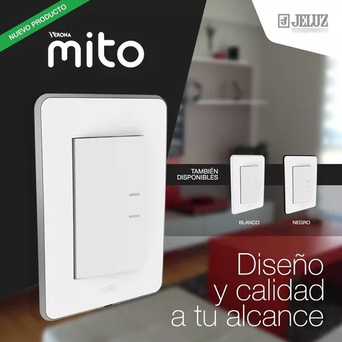 LLAVE DE LUZ ARMADA PUNTO TECLA Y TOMA JELUZ MITO 