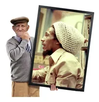 Comprar Quadro Bob Marley Reggae Rastafari Musica Com Moldura A1