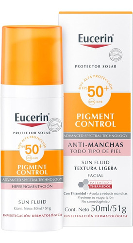  Protector Solar Facial Eucerin Antimanchas Fps 50+antipigme