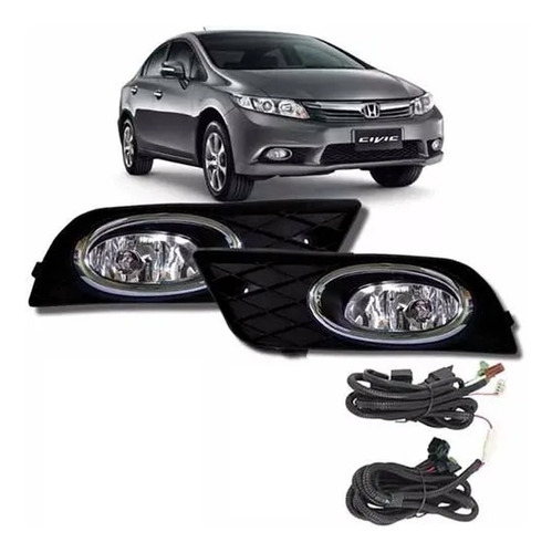 Kit Faros Auxiliares Antiniebla Honda Civic 2012 13 14 2015