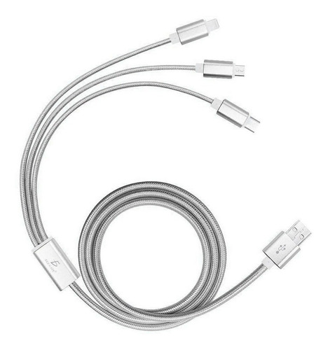 Cable 3 En 1 Para Microusb/typec/lightning Ele-gate