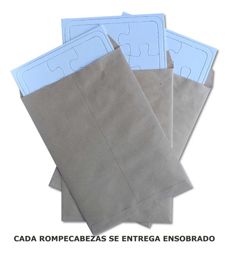 Rompecabezas Sublimable Cartón A4 12 Piezas X 10u