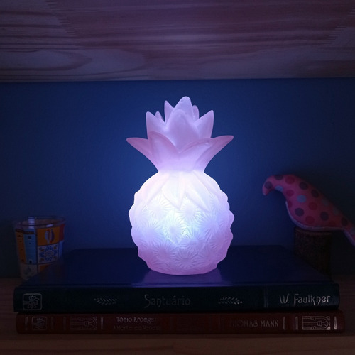 Kit 4 Luminosos Abacaxi Led Enfeite Aniversário Decor