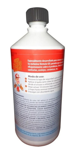 Imagen 3 de 6 de Desincrustante Quita Sarro X 1 Litro Viyilant