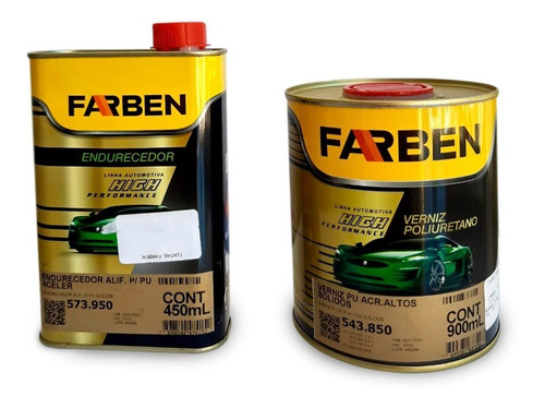 Farben Barniz 850 Alto Solidos + Catalizador 