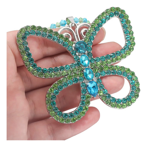 Sjx Collar Mariposa Grande Cristal Como Si Tuviera 30