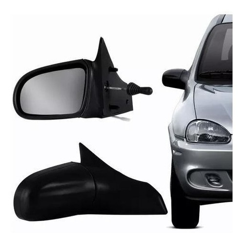 Retrovisor Corsa Sedan 96 97 98 99 2000 2001 2002 2/4 Portas