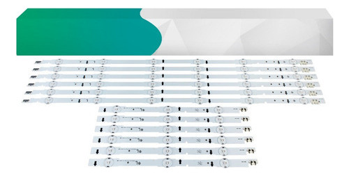 Kit 12 Barras Led Tv Un48j5300 Un48j5500 Un48h6400 Un48h6300