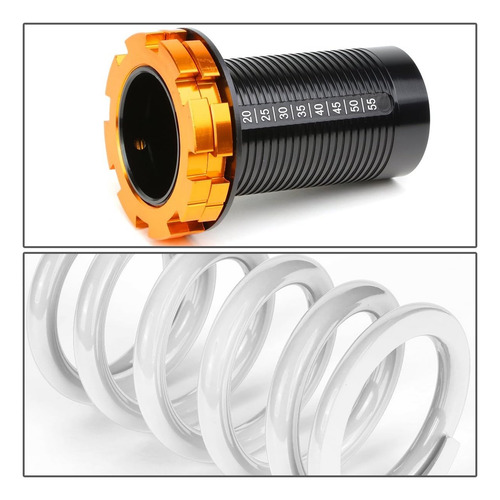 Coilovers Universales Altura Ajustable Blanco/negro