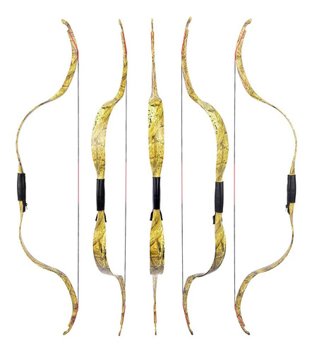 Arco E Flecha Mongol Chinês Ctg-c5 Camo +3 Setas + 3 Alvos Cor Camuflado Orientação Da Mão Ambidestro