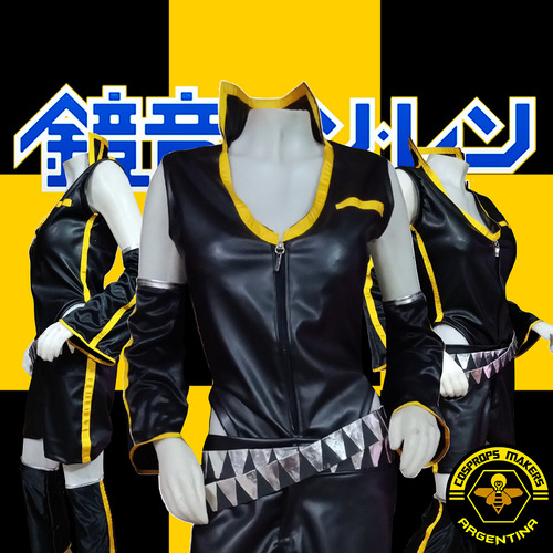 Cosplay Vocaloid Kagamine Negro Xs S M