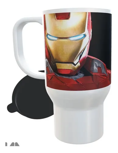 Jarro Termico Plastico Iron Man Stark Industries