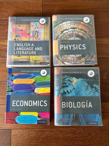 Pack 4 Libros Ib: Biología, Economía, Física E Inglés