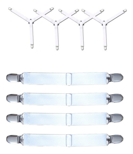 8 Cierres Para Sábanas De 3 Y 2 Cabezales, Correa De Soporte