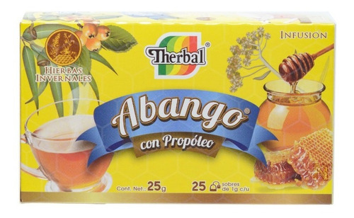 Imagen 4 de 6 de (5 Piezas) Te De Abango Con Propoleo (25 Sobres) Therbal