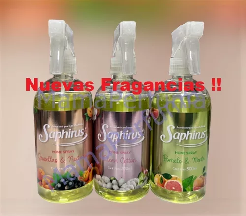 Saphirus Aromatizador Home Spray 500cc -pack 3 Unidades