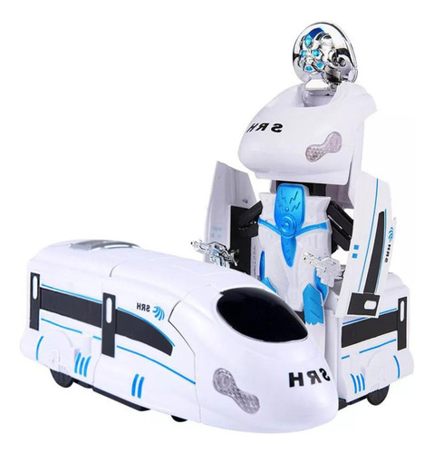 Transformer Robot Super Tren Con Luz Y Sonido 