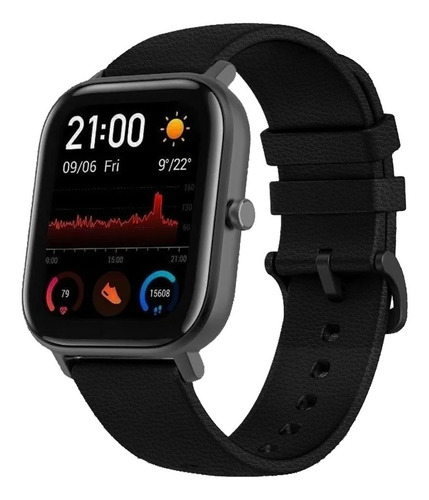 Imagen 4 de 4 de Smartwatch Amazfit Fashion GTS 1.65" caja de aleación de aluminio y polímero gris, malla vermillion orange de silicona A1914