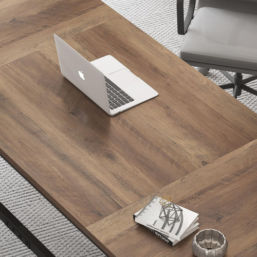 Ibf Escritorio Grande De Madera Para Computadora Escritorio