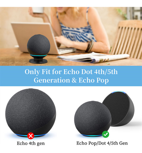 Soporte De Escritorio Plusacc Para Echo Pop Echo Dot De 5.ª