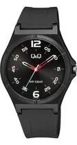 Comprar Reloj Q&q Apto A Deportes Acuaticos V04a-005vy Color De La Correa Negro Color Del Bisel Negro Color Del Fondo Negro