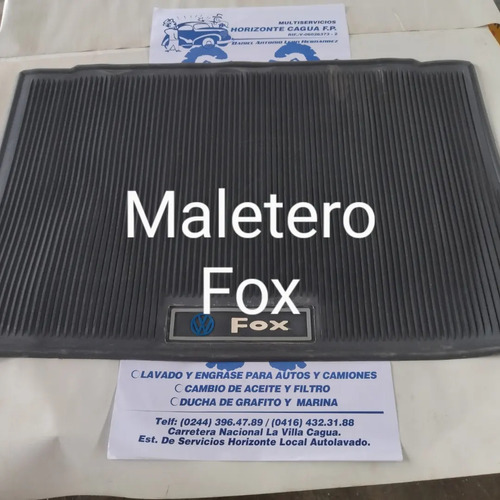 Alfombra Goma Maletero V.w. Fox Y Gol