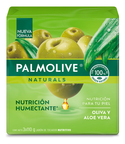 Jabon Palmolive En Barra Aloe Y Oliva X 3 - g a $12