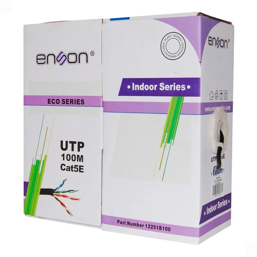 Bobina Cable Utp Cat5e Enson 12251b100 100m