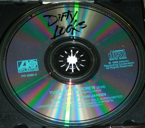 Dirty Looks - Turn Of The Screw Cd Promo (1 Track) P78