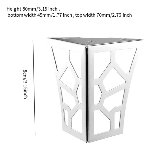 Patas De Mesa Versátiles De Metal Para Muebles, 4 Unidades