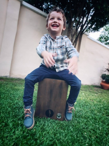 Imagen 5 de 5 de Cajon Peruano Flamenco Niño - Guacamayo - Mini Cajon