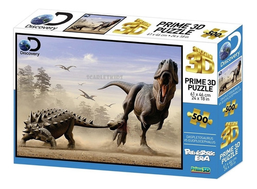 Puzzle Rompecabezas 3d 500 Piezas Dinosaurios Discovery