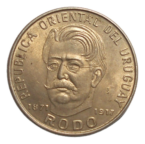 Uruguay 50 Pesos 1971 Conmem. José Enrique Rodó - Km#58 