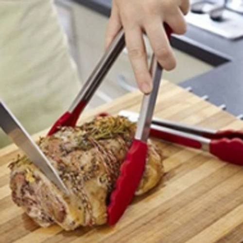 Imagen 6 de 10 de Pinza Gastronómica Multiuso Acero Inoxidable 40cm