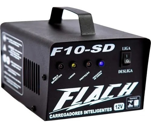 Carregador Bateria Flach Inteligente F10-sd 12v