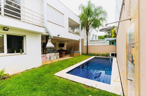Imagem 15 de 25 de Casa De Condomínio Na Rua Laplace, 802, Brooklin. 450 M², Fino Acabamento, Piscina, Área Gourmet, 4 Suítes E 6 Vagas. Boulevard Laplace - Ca0563