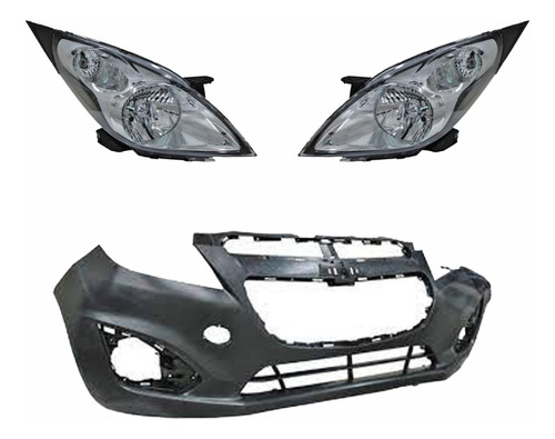 Fascia Delantera Spark Con Faros Principales 13 14 15 16 17 