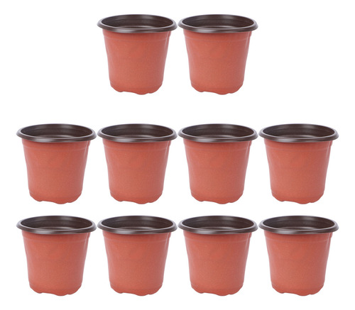 Macetas De Plástico Ligeras Para Vivero, 10 Unidades