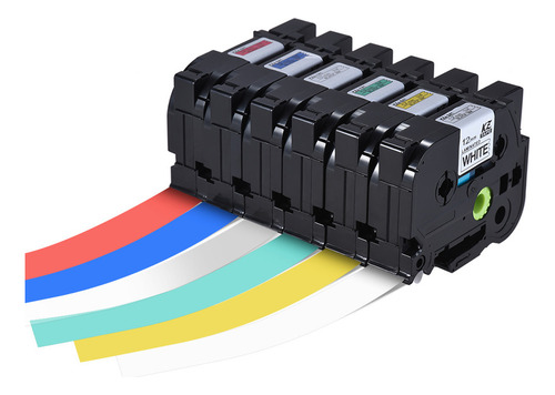 Cinta Adhesiva Brother Label, 5 Unidades, Etiquetas P-touch,
