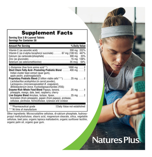 Naturesplus Gi Natural Total Digestive Wellness - 90 Tableta