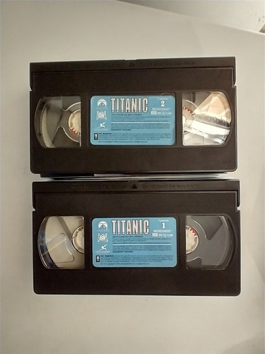 Película Vhs Titanic Original Antigua Colección 2 Cassetes (Usado)