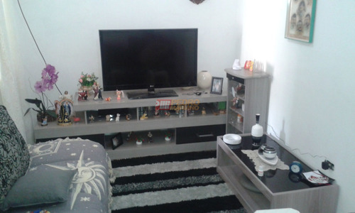 Casa Terrea No Bairro Vila Goncalves Em Sao Bernardo Do Campo Com 02 Dormitorios - V-25569