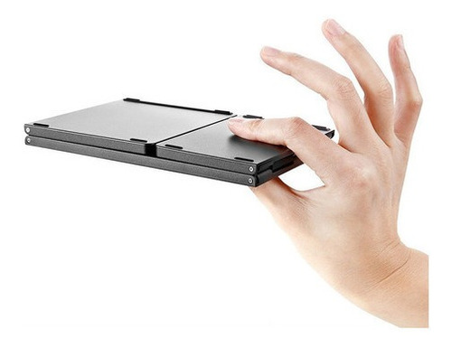 Plegable Inalámbrico Bluetooth Touch Pad Teclado Negro