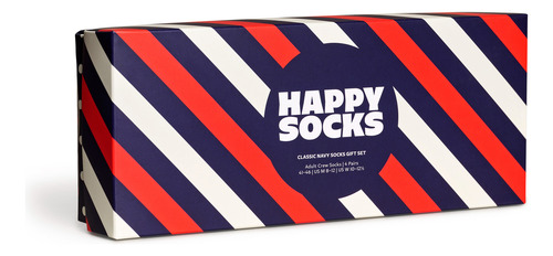 Pack De 4 Calcetines Clásicos Happy Socks Multicolor Estampado 26 Cm - 30 Cm Del Pie