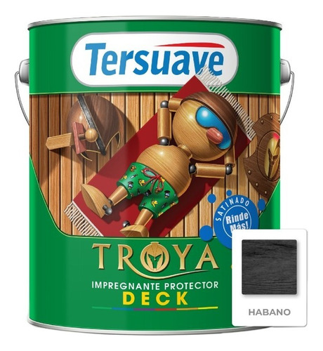 Tersuave Deck Impregnante Protector Troya Satinado 4 L - Mix Color Habano